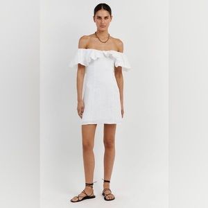 Isabelle White Linen Dress